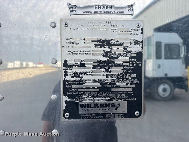 image for item ER2094 2017 Wilkens 0K2JA23PCFSBD walking floor trailer