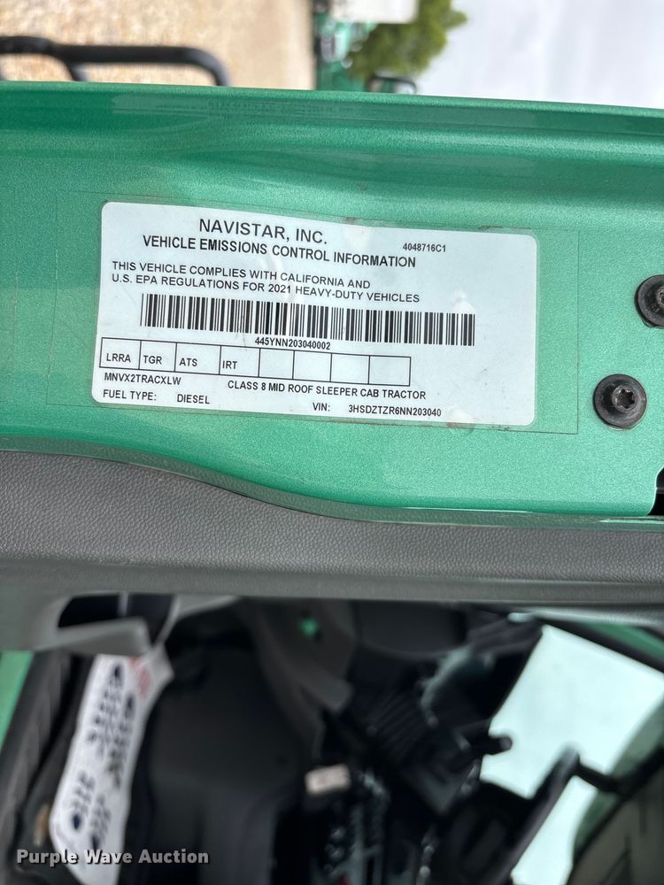 image for item ER3053 2022 International LT625 semi truck