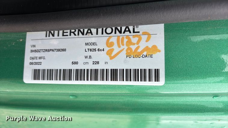 image for item ER3054 2023 International LT625 semi truck