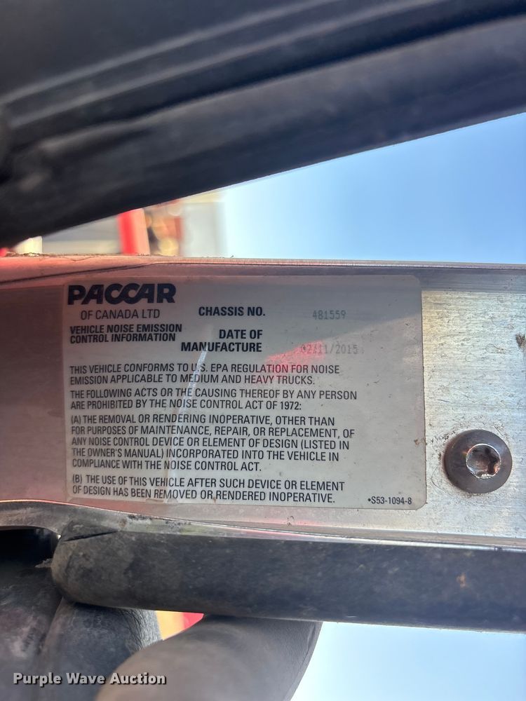 image for item ER7668 2016 Kenworth T270 truck cab and chassis
