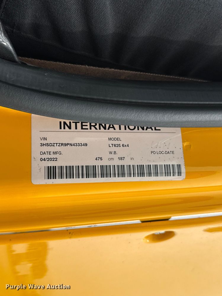 image for item ET6367 2023 International LT625 semi truck