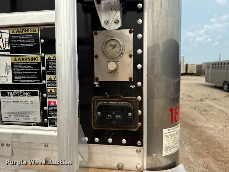 image for item ET6380 2017 Timpte Super Hopper grain trailer