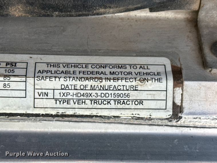 image for item FB6801 2013 Peterbilt 386 semi truck