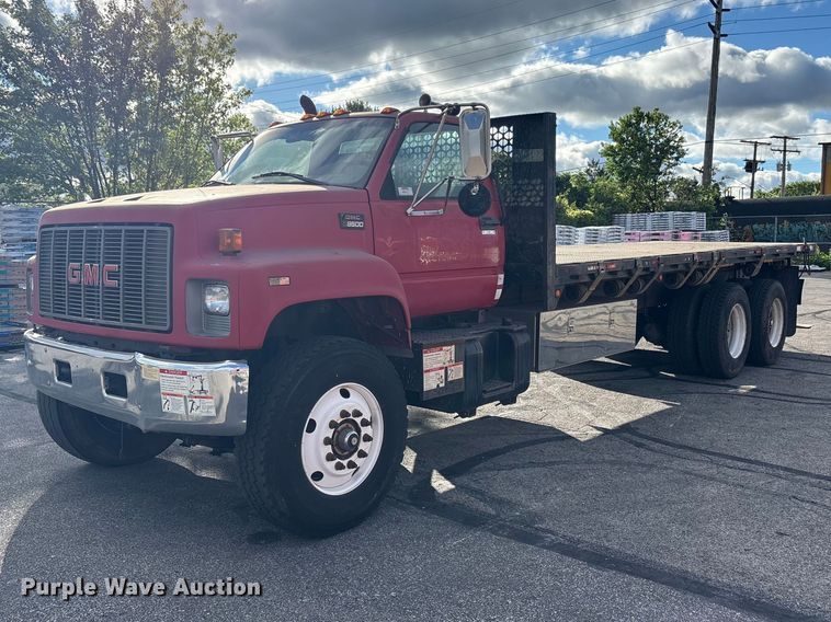 image for item FC2405 2001 GMC C7500 flatbed truck