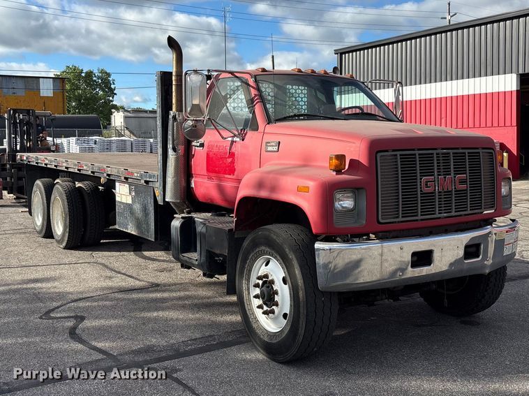 image for item FC2405 2001 GMC C7500 flatbed truck