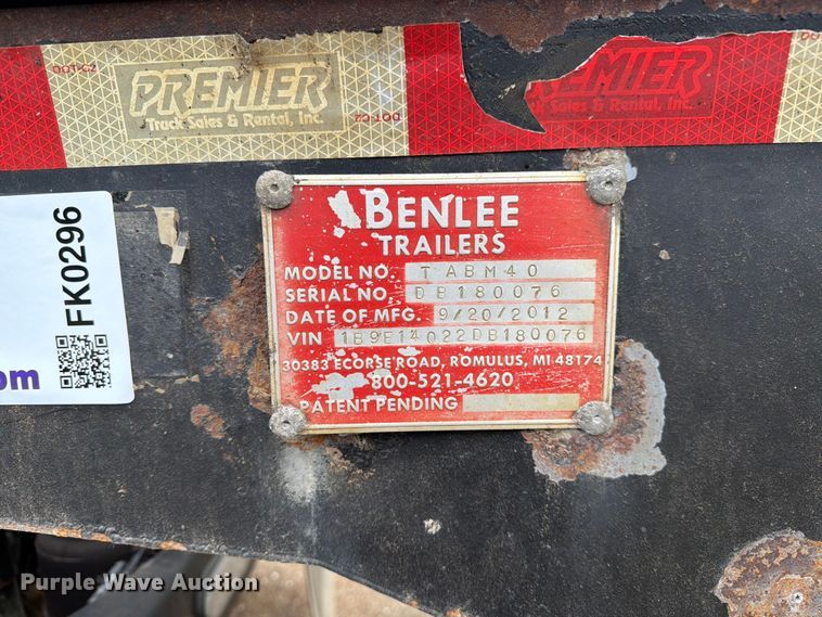 image for item FK0296 2013 Benlee TABM40 roll-off container truck