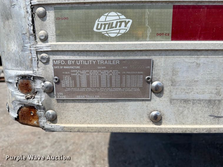 image for item FK3148 2013 Utility refrigerated van trailer