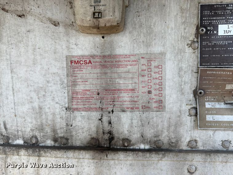 image for item FK3148 2013 Utility refrigerated van trailer