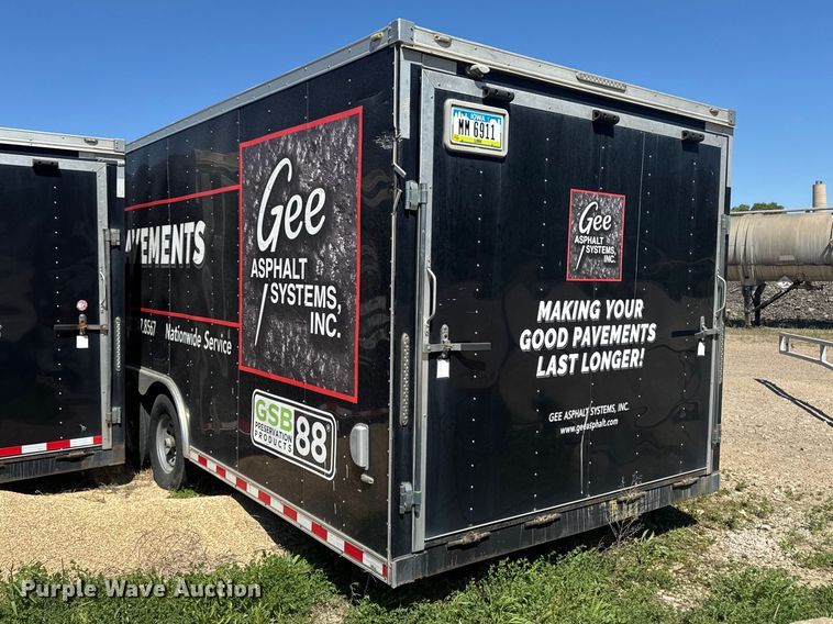 image for item OE9581 2016 Bravo Trailers STG8532TA5K enclosed cargo trailer
