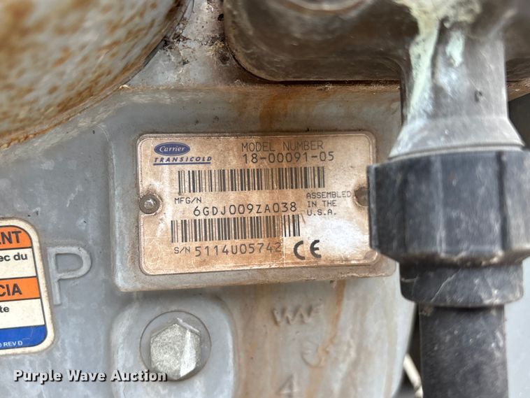 image for item OJ9103 2008 Wabash refrigerated van trailer
