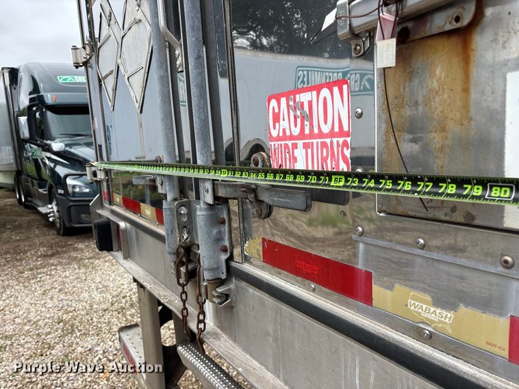 image for item OJ9103 2008 Wabash refrigerated van trailer