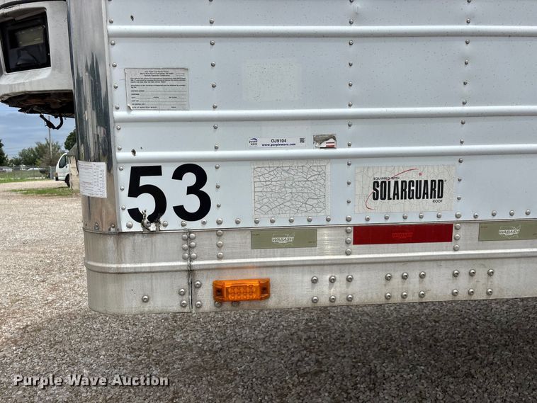 image for item OJ9104 2009 Wabash refrigerated van trailer