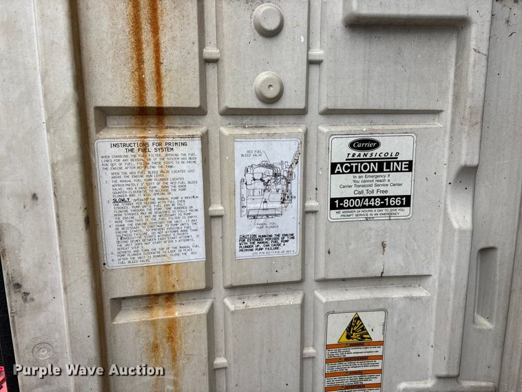 image for item OJ9108 2008 Wabash refrigerated van trailer