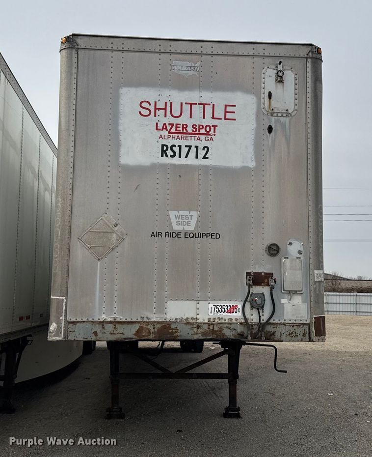 image for item YA2185 1995 Wabash  dry van trailer