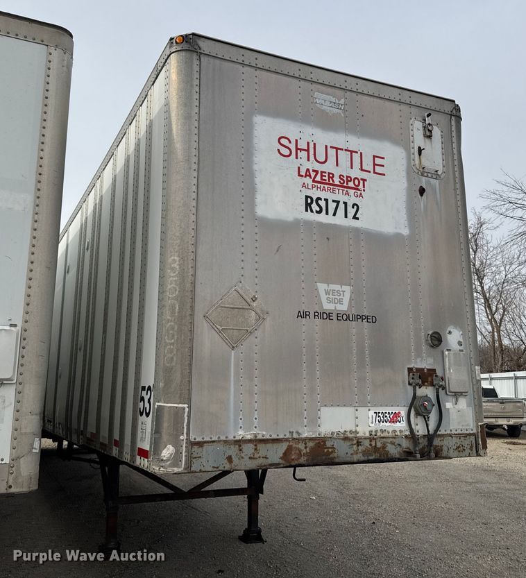 image for item YA2185 1995 Wabash  dry van trailer