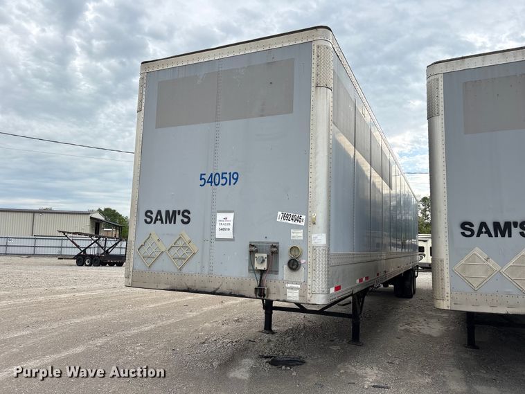 image for item YA2438 2014 Wabash 53' Van Trailer