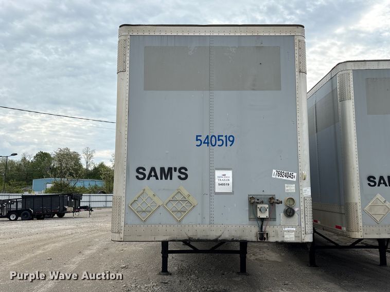 image for item YA2438 2014 Wabash 53' Van Trailer