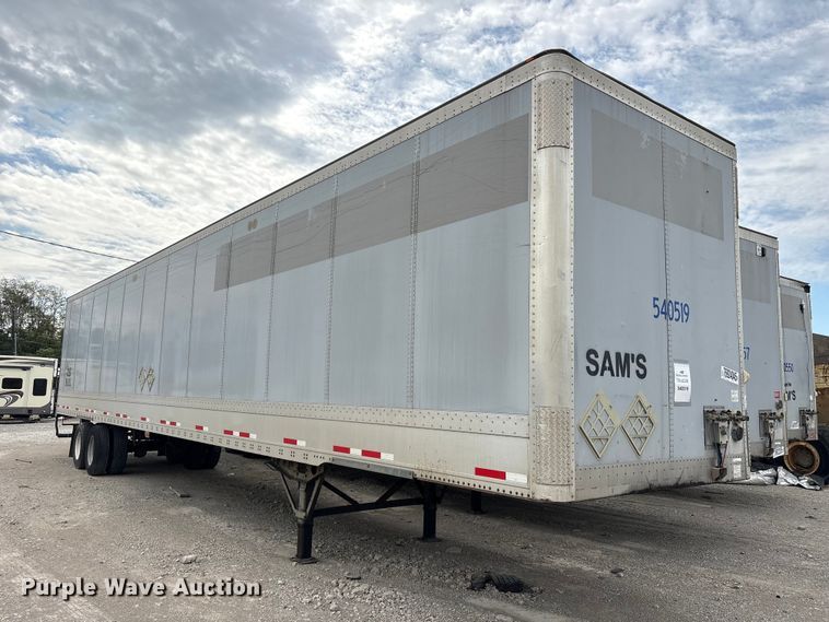image for item YA2438 2014 Wabash 53' Van Trailer