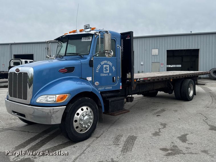 image for item YA3379 2012 Peterbilt 337 flatbed truck
