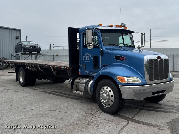 image for item YA3379 2012 Peterbilt 337 flatbed truck