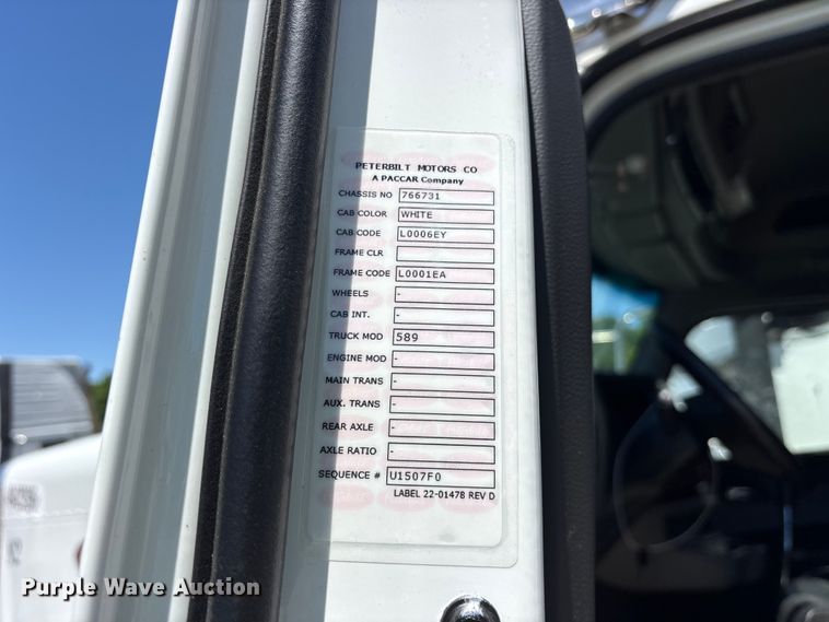 image for item YA3453 2026 Peterbilt 589 semi truck