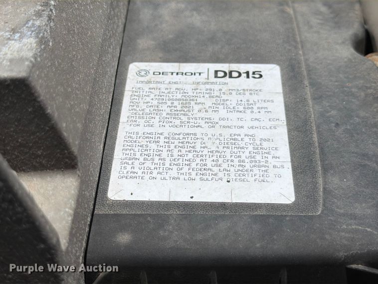 image for item YA3812 2022 Western Star 5700XE semi truck