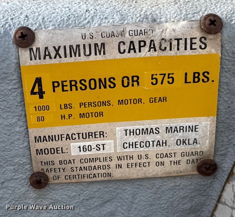 image for item DK3540 1991 Predator boat