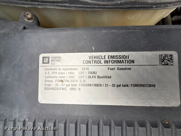 image for item EW0343 2015 Chevrolet Silverado 1500 Ext. Cab pickup truck