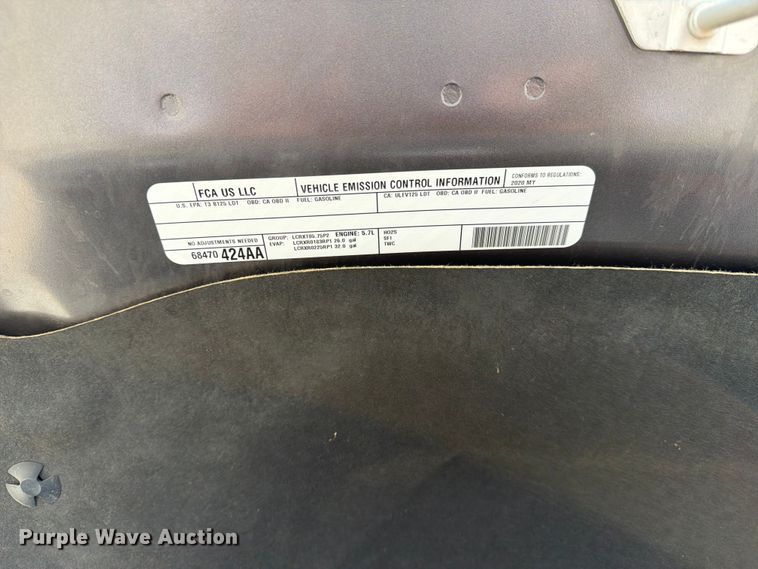 image for item EW0353 2020 RAM 1500 classic Ext. Cab pickup truck