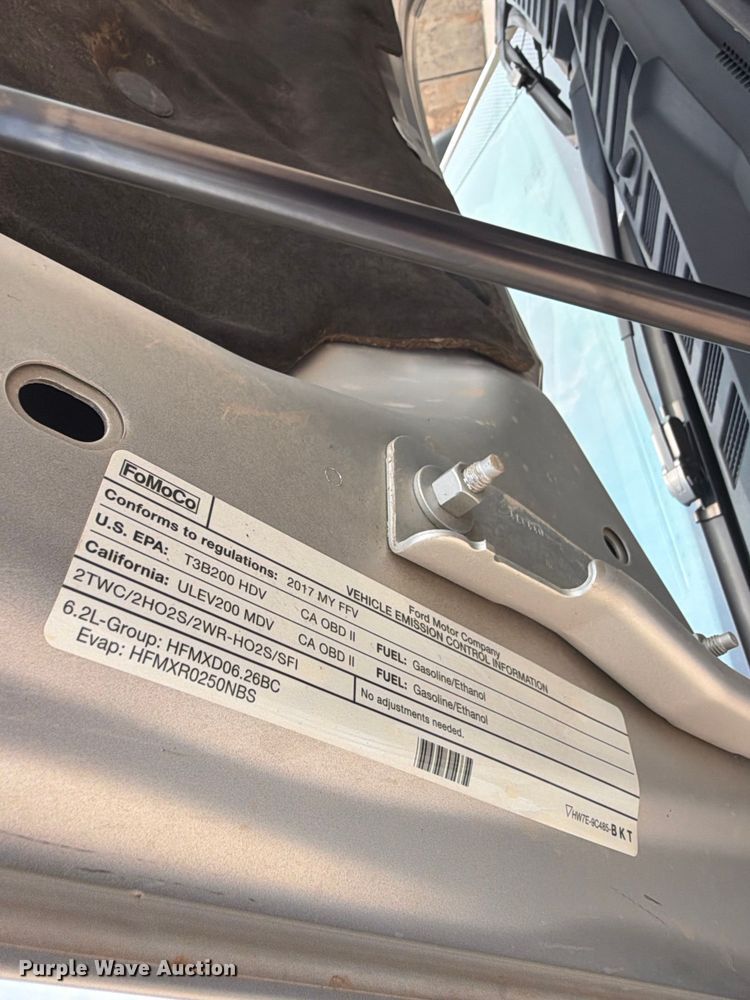 image for item EW0354 2017 Ford F250 Super Duty Ext. Cab pickup truck