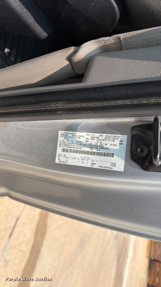 image for item EW0354 2017 Ford F250 Super Duty Ext. Cab pickup truck