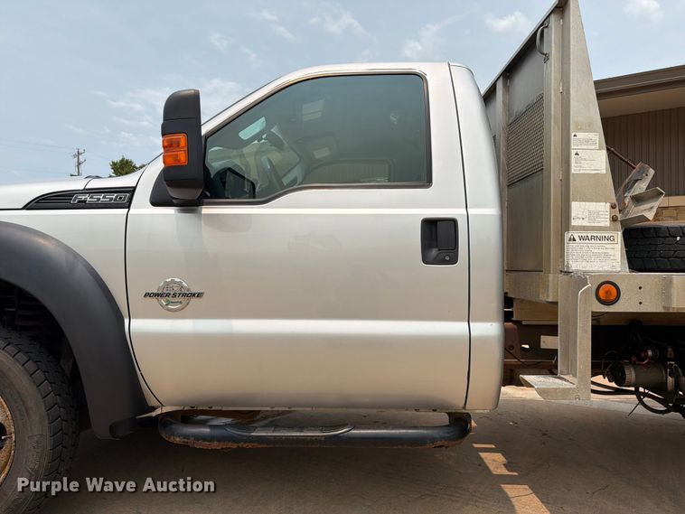 image for item EW0356 2013 Ford F550 Super Duty dump flatbed truck