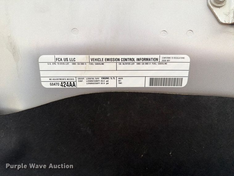 image for item EW0366 2020 RAM 1500 Classic Ext. Cab pickup truck