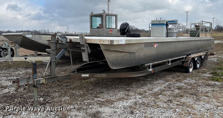 image for item FI1567 1984 Lowe Sunbird pontoon boat