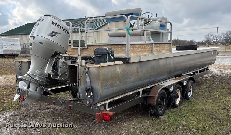 image for item FI1567 1984 Lowe Sunbird pontoon boat