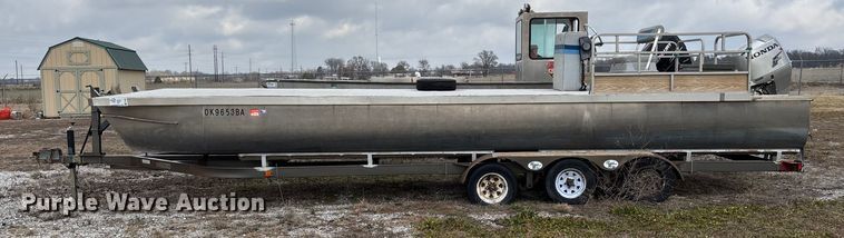 image for item FI1567 1984 Lowe Sunbird pontoon boat