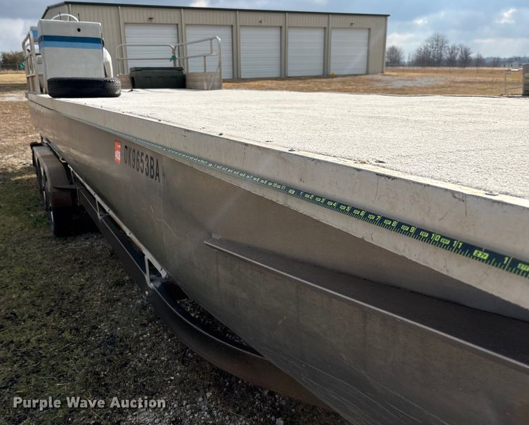 image for item FI1567 1984 Lowe Sunbird pontoon boat