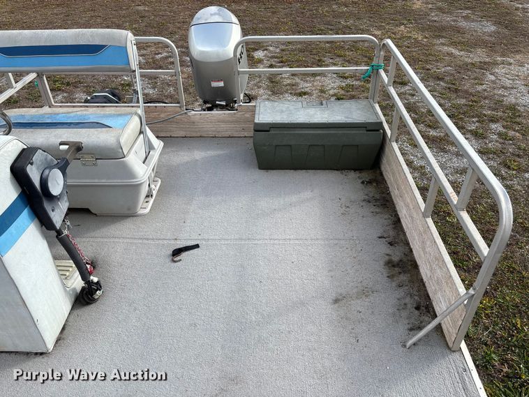 image for item FI1567 1984 Lowe Sunbird pontoon boat