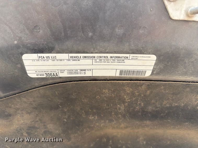 image for item DQ7942 2015 RAM 1500 Crew Cab pickup truck