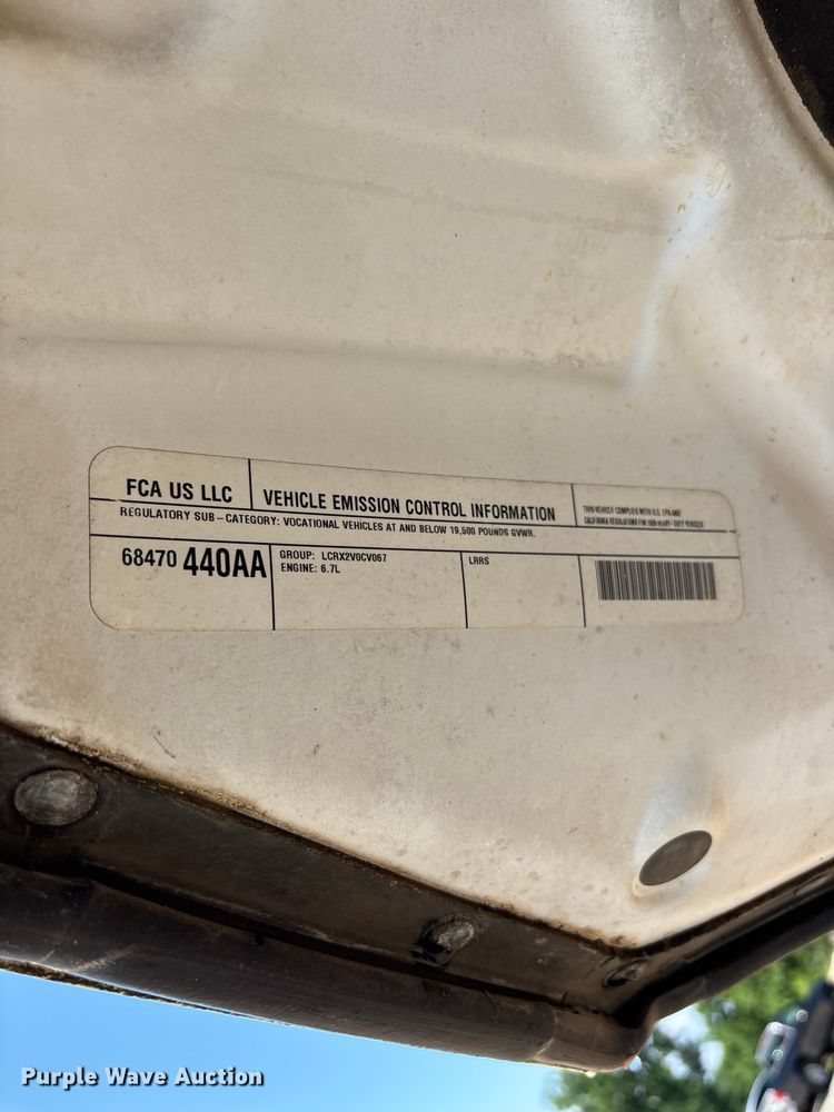 image for item DU6328 2020 RAM 5500 Crew Cab flatbed truck