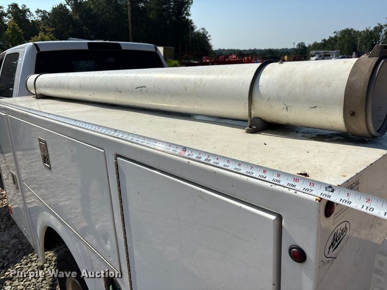 image for item DU6329 2021 RAM 3500 Crew Cab utility bed pickup truck