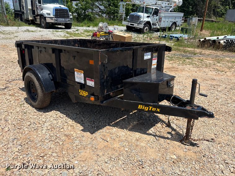 image for item DU6338 2021 BigTex 50SR dump trailer