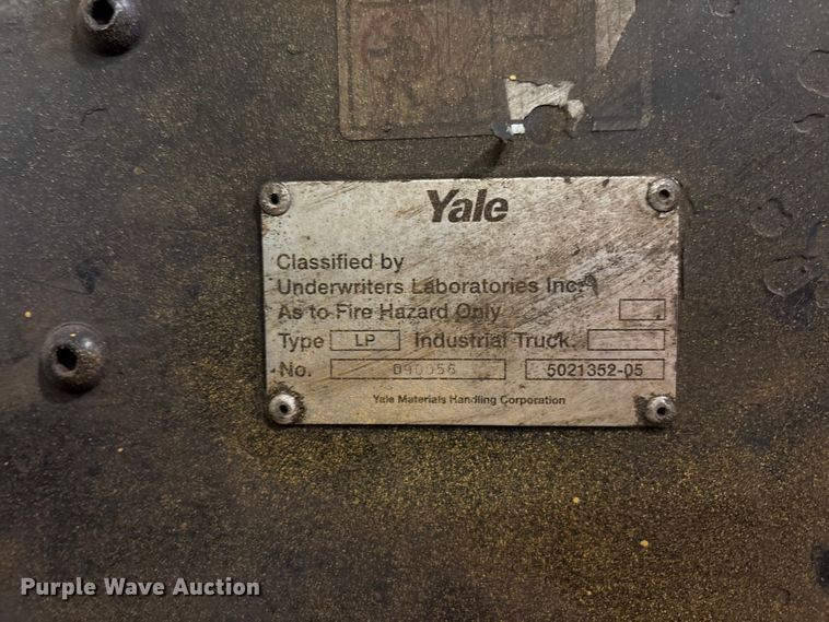 image for item DU6353 Yale GLC050TFNUAE084 forklift