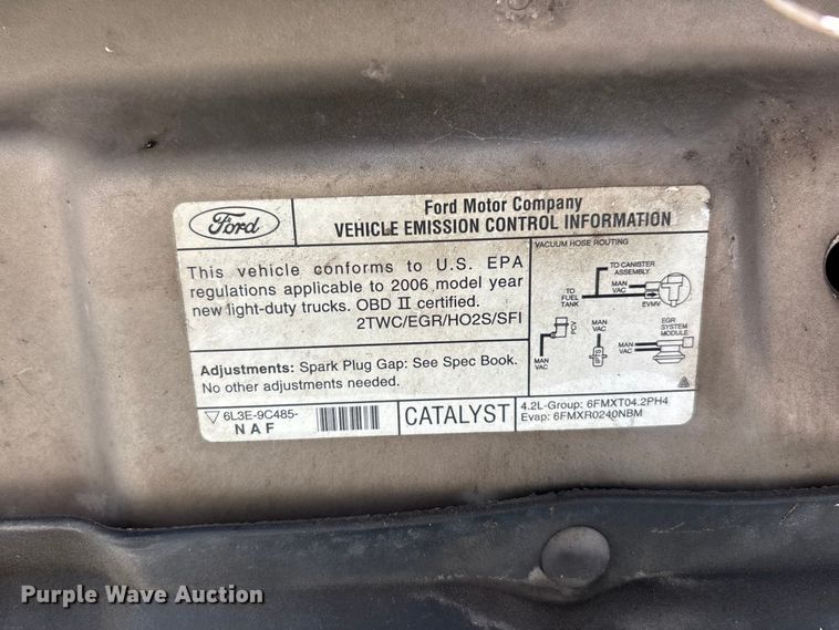 image for item DU6358 2006 Ford F150 pickup truck
