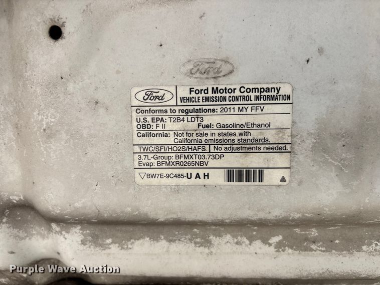 image for item DU6359 2011 Ford F150 pickup truck