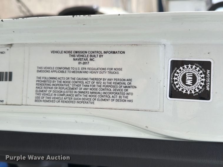 image for item ED5144 2018 International DuraStar 4300 box truck