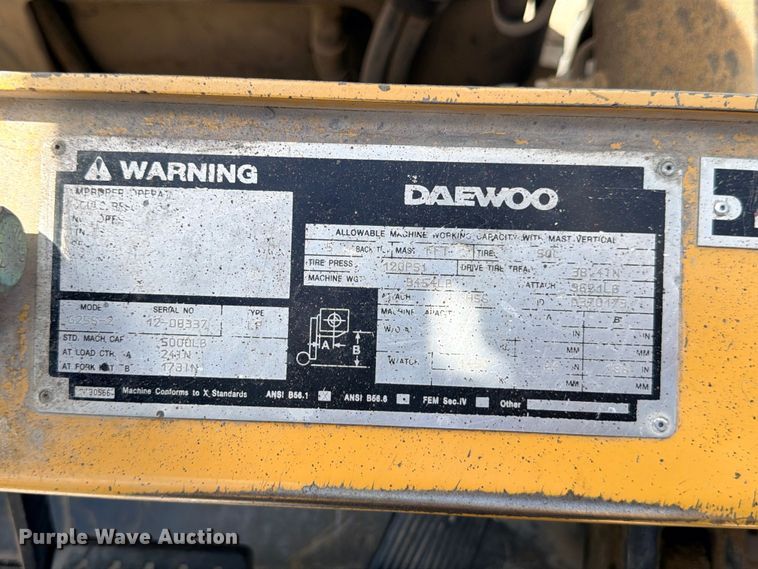 image for item ED5395 Daewoo G25S-2 forklift
