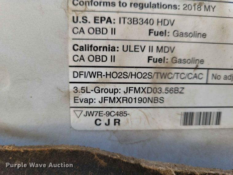 image for item EE1069 2018 Ford Transit 350 van