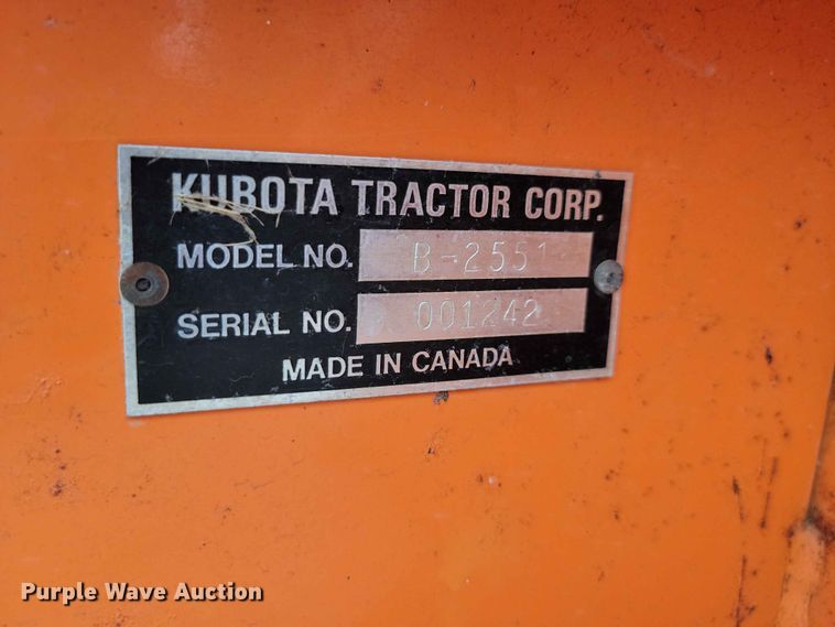 image for item EE1099 Kubota BX1500 MFWD tractor