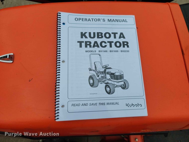 image for item EE1099 Kubota BX1500 MFWD tractor